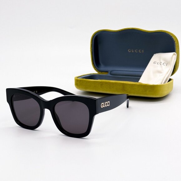NEW GUCCI GG1789S 001 WOMEN BLACK SUNGLASSES GUCCI - Picture 1 of 12